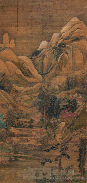 王翚 1678年作 春山霁雪图 立轴 168×81cm