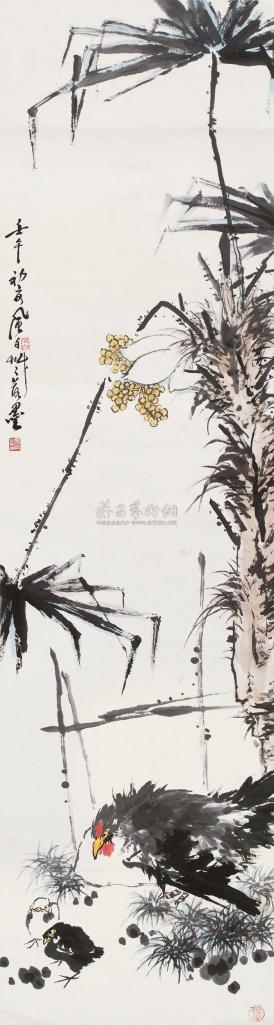 蒋凤白 癸未（2003年）作 大吉图 立轴