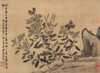 金农 （款） 花卉 立轴