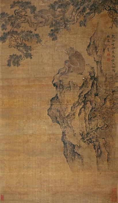 沈铨 丁卯（1747年）作 马上封侯 镜心