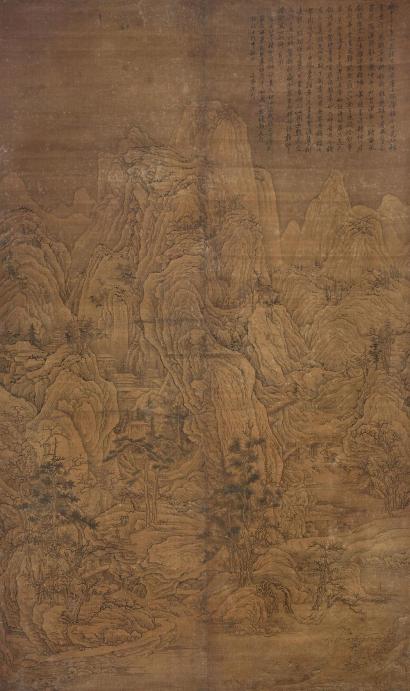 燕文贵 （款） 壬戌（1502年）作 江干积雪图 立轴
