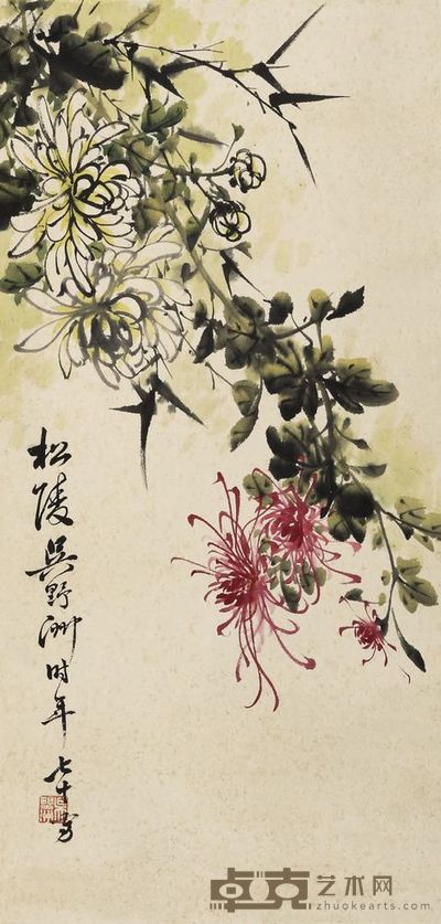 花卉 32×65