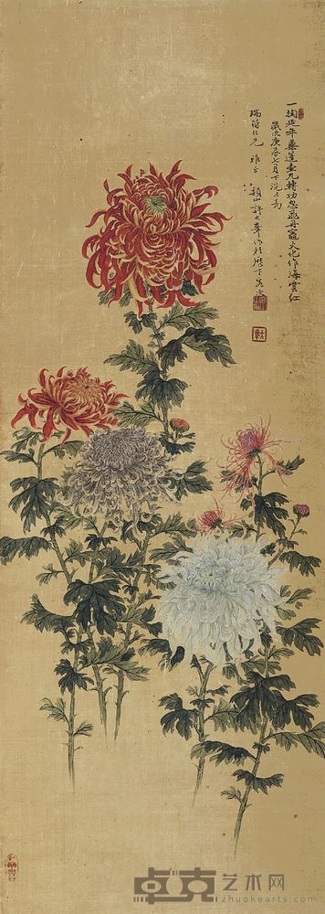 菊花 93×33cm