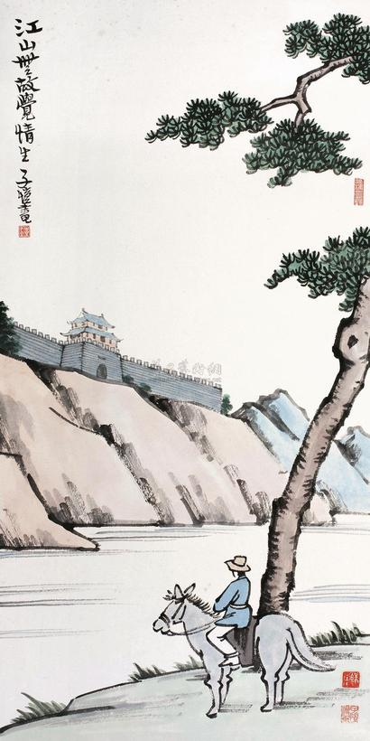 丰子恺 风景 镜心