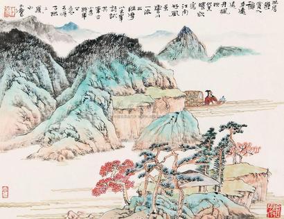 宋玉麟 山居幽赏图 镜心