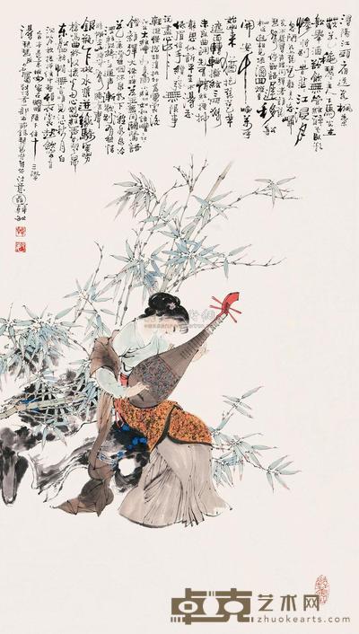 韩敏 琵琶行 立轴 88.5×50cm