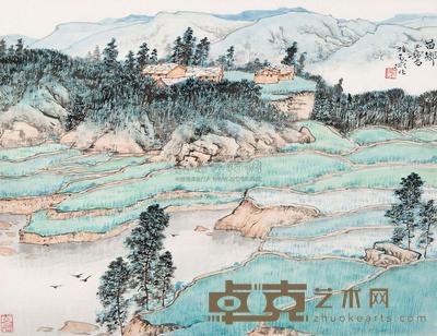 宋玉麟 苗乡 镜心 31.5×40.5cm