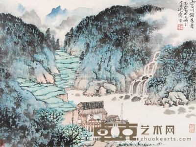 宋玉麟 霅川幽居图 镜心 29.5×38.5cm