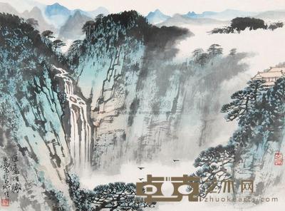 宋玉麟 匡庐佳胜 镜心 30×40cm