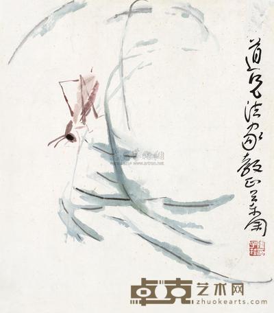 陈子庄 草虫 镜心 34×30cm