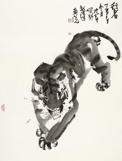 冷军  2007年作 行者 镜心