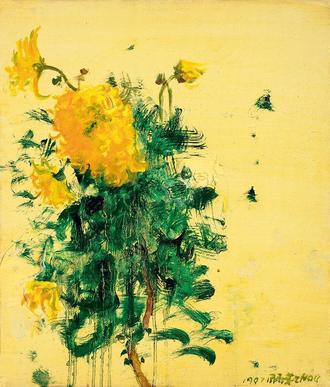 周春芽 1997年作 菊