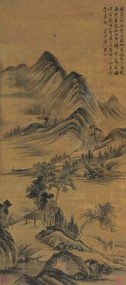 吴历 山水 立轴