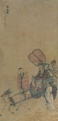 张翀 人物 立轴