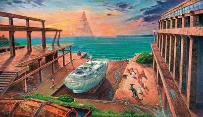 连建兴 2006年作 猪小妹说法