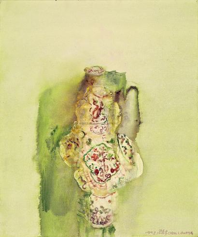 周春芽 1998年作 瓷瓶