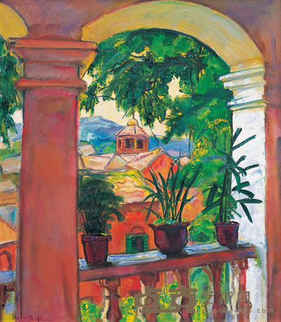 陈钧德 1995年 鼓浪屿 78×68cm