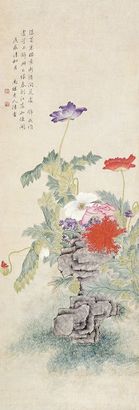 陈书 花卉 立轴