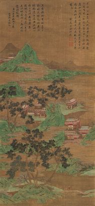 赵伯驹 青绿山水 立轴