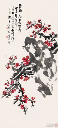 红梅一树喜迎春
