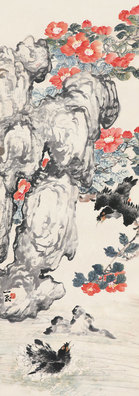 陆抑非 茶花八哥 镜片