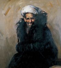 《维吾尔族老人》