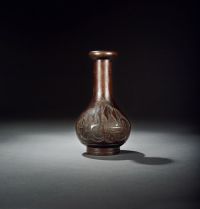 清·阿拉伯文銅香瓶