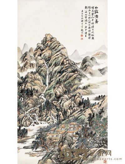 山庄清暑图 146.5×81cm