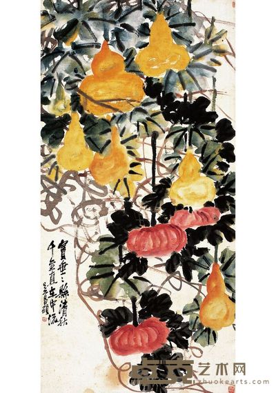 葫芦图 136×67.5cm