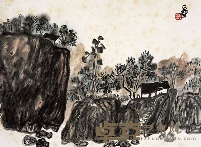 山居圖 23×30.5cm