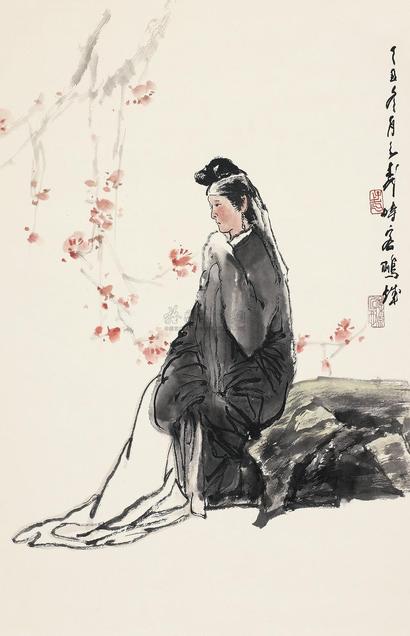 王子武 怀春图 立轴