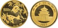2007年熊猫1盎司金币一枚