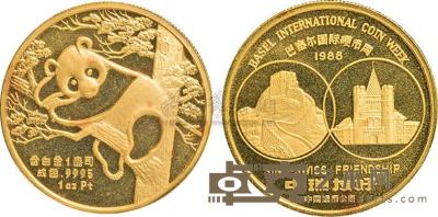 1988年瑞士巴塞尔国际硬币周1盎司纪念金章一枚 