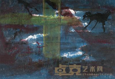 昆仑子 2000年作 心象A001 镜框 59×89cm