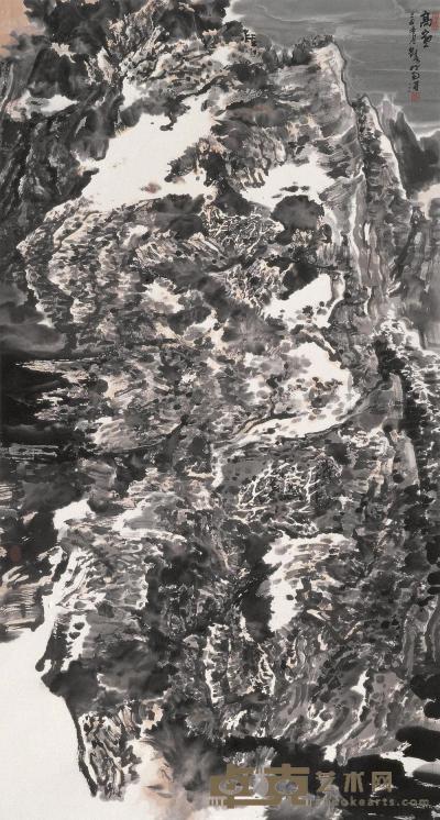 刘立吾 2009年作 高寒 镜框 180×96cm