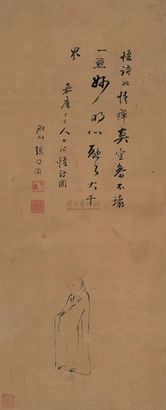 张问陶 1797年作 人物 立轴