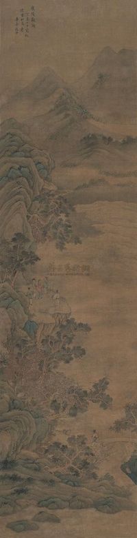 赵伊 1657年作 广陵观潮 立轴