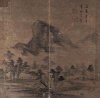 董其昌 1609年作 山水 镜心