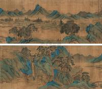 文徵明 1547年作 春山游骑图 卷