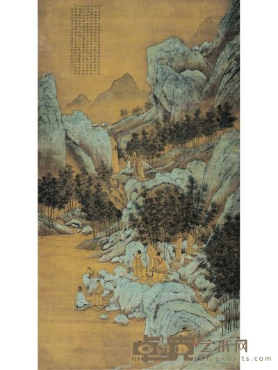 竹林清興圖 149.5×82.5cm