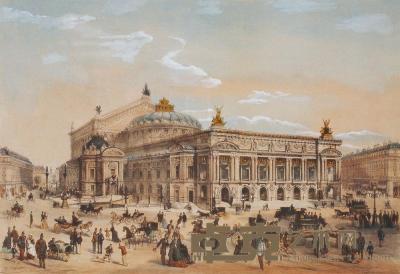 米歇尔·查尔斯·费舍 约1880年 巴黎歌剧院 58×75cm