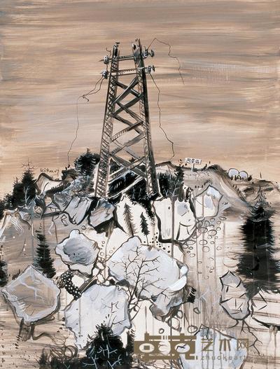 李继开 2007年 危险的风景 80×60cm
