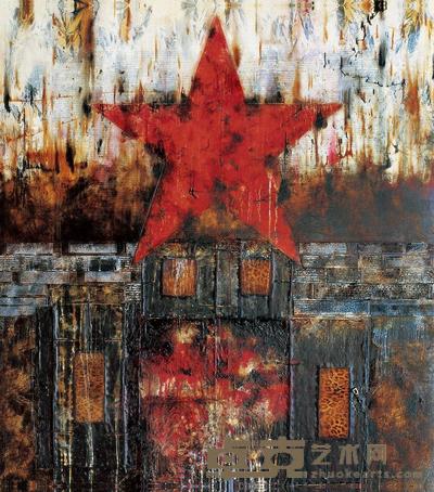 黄钢 2007年 我的红星 · 我的箱子 200×180cm