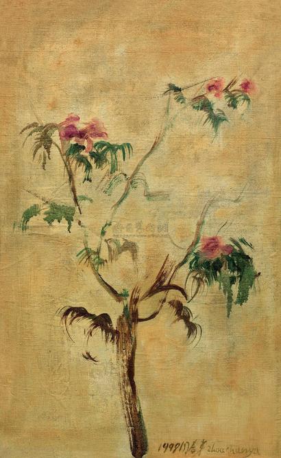 周春芽 1998年作 花卉