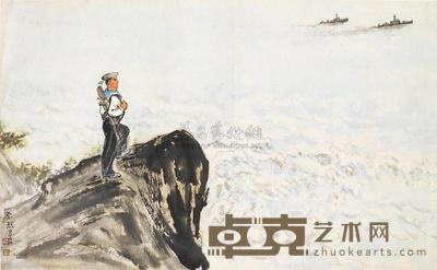 魏紫熙 海岛战士 镜片 47×76cm