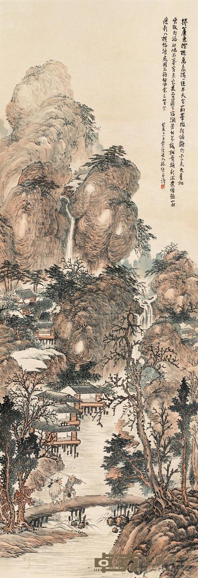 林纾 松壑隐居 立轴 135×47cm