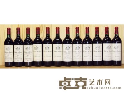 波爾多1855列級酒莊2级莊玫瑰山酒莊組合12瓶 