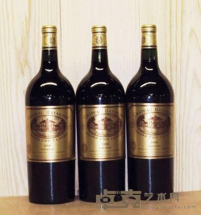 波雅克村1855列級酒莊芭塔葉酒莊 1961年份 之3個1.5升大瓶組合 3瓶 
