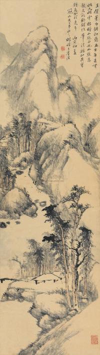 王学浩 丙寅（1806）年作 长林小亭 立轴