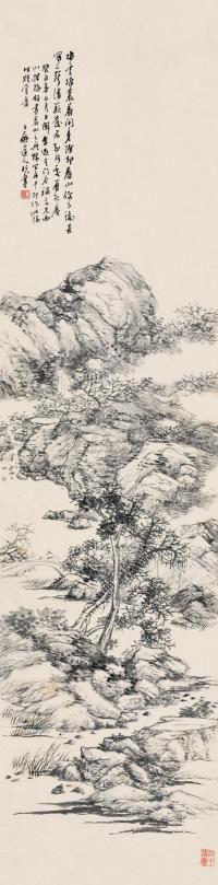 王玖 癸丑（1793）年作 西山探梅 立轴